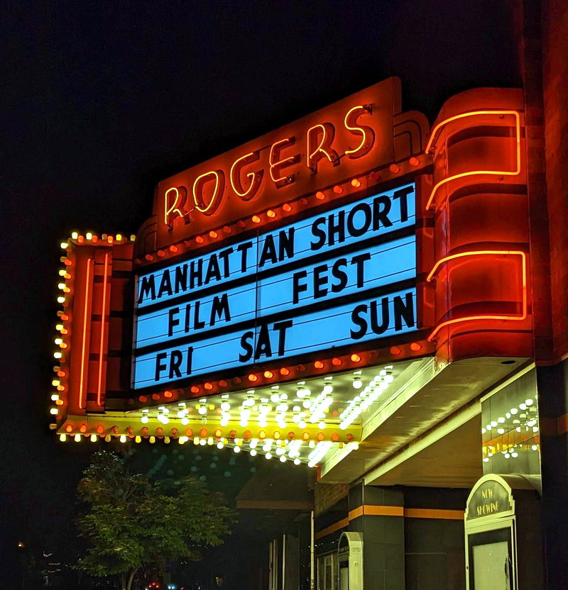 Rogers Theater - New Marquee (newer photo)